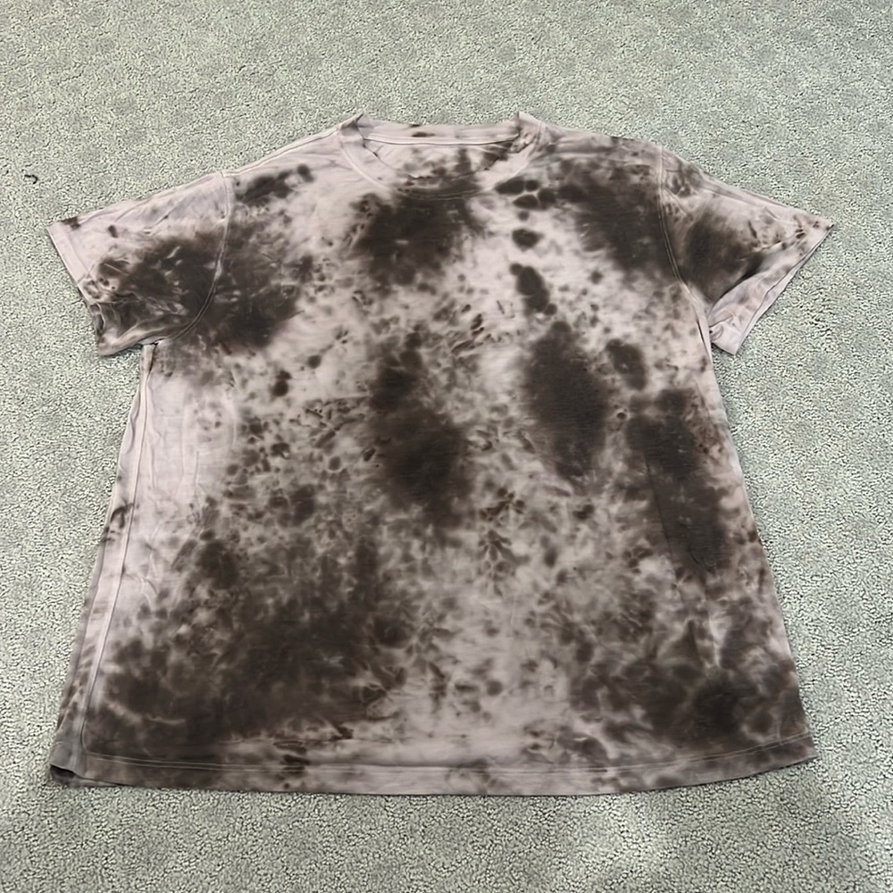 Lululemon All Your Tee Brown Tie Dye - Size 6/8